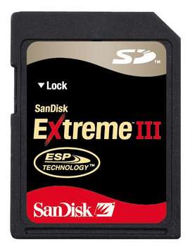 SanDisk EXTREME III SD-Minne ( Security Digital),  2GB, för digital kamera