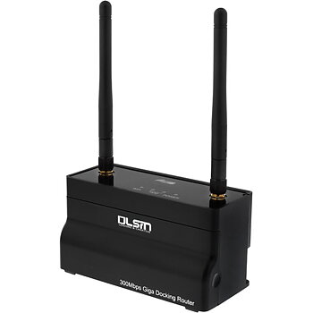 Direkt dockning med NAS-funktionalitet för 2,5 och 3,5 SATA hårddisk, SATA 3Gb/s, USB 3.0, RJ45, WiFi, Android och iOS stöd, svart