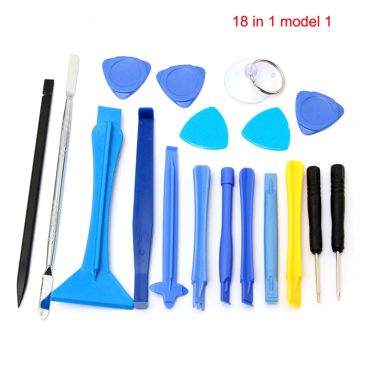 (SKU244931 )8 in 1 Mobile Repair Opening Tools Kit Set Pry Philips Screwdriver For Phone [18 In 1 Model 1]