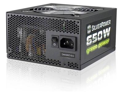 Silver Power SP-S650 650W PSU, ATX 12V V2.3, 80 Plus Bronze, Standard, 4x 6+2pin PCIe, 14x SATA, 7x Molex