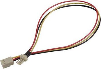 Förlängningskabel för 3-pins kabel för fläktar, 30cm
