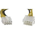 StrömKabelförlängare, 8 Pin EPS 12V, Hane/ honna