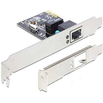 DeLOCK nätverkskort, PCI-Express x1, 10/100/1000Mbps, både lågprofil och vanlig täckplåt, 1xRJ45