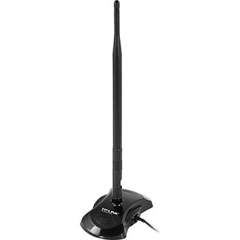 TP-LINK (TL-ANT2408C), 8 dBi rundstrålande antenn, 802.1b/g, RP-SMA ha, inomhus, 1,3m, svart