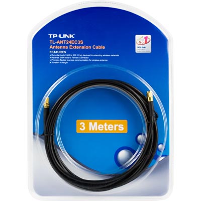 TP-Link Antennkabel för WLAN RP-SMA Hanne till Honna , 3M