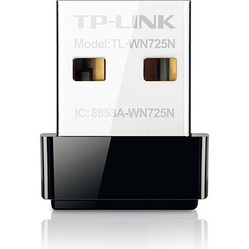 TP-LINK trådlöst nätverkskort i nano-storlek, USB, 150Mbps, 802.11b/g/n, svart