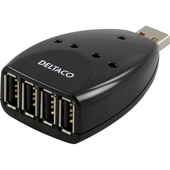 USB HUB, USB2,0, 4-Portar Externt, Minni