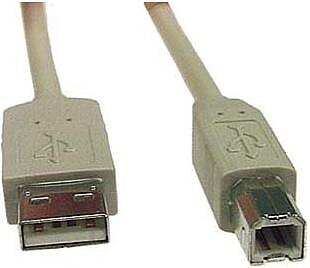(USB-210FS) Skrivar kabel USB2.0, A till B, 1M