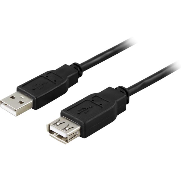 (USB2-11S)USB2,  kabel förlängare A till A typ Plug(hane), Plug(hane),  0,5M