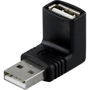 DELTACO adapter, USB A ha - A ho, vinklad