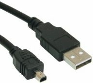 USB 2.0 kabel A-4 PIN, Till Minni USB kontakt, M/M 0,5M