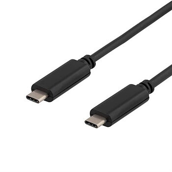USB-C till USB-C anslutningskabel med 5 Gbit/s överföringshastighet och upp till 5 A utgångström, 1M