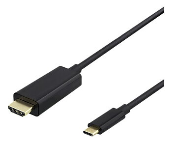 USB-C till HDMI kabel, 2M, 4K, HDCP 2,2, 3D, Vit