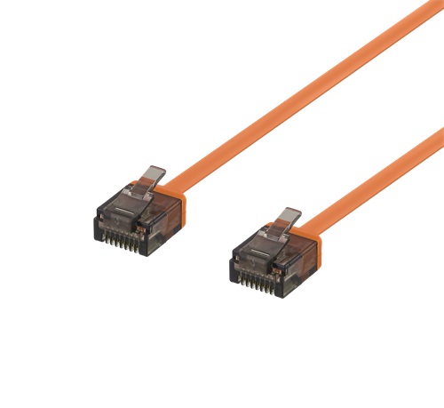 Deltaco Flat U/UTP network Cat6 2m (Orange)