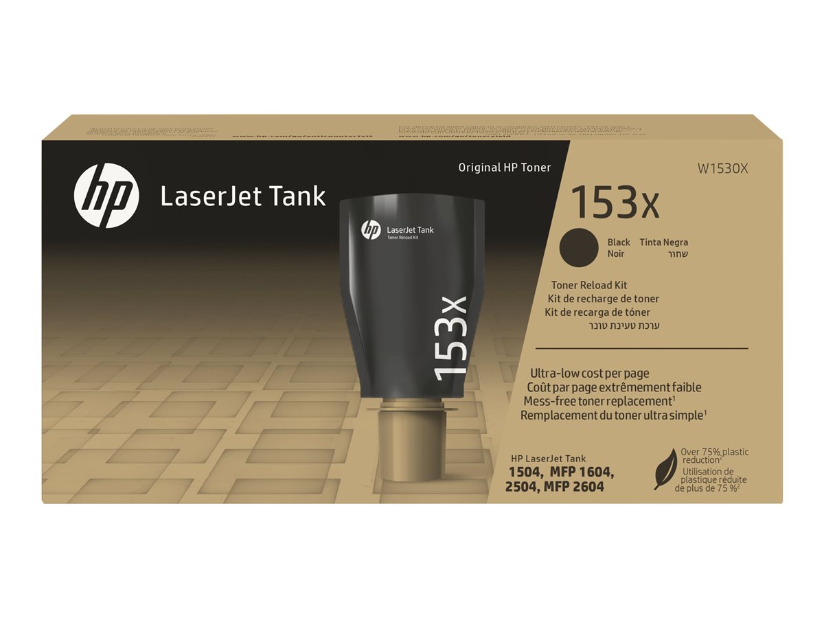 HP 153X / W1530X High Yield Black Toner Reload Kit - Tonerkassett Svart