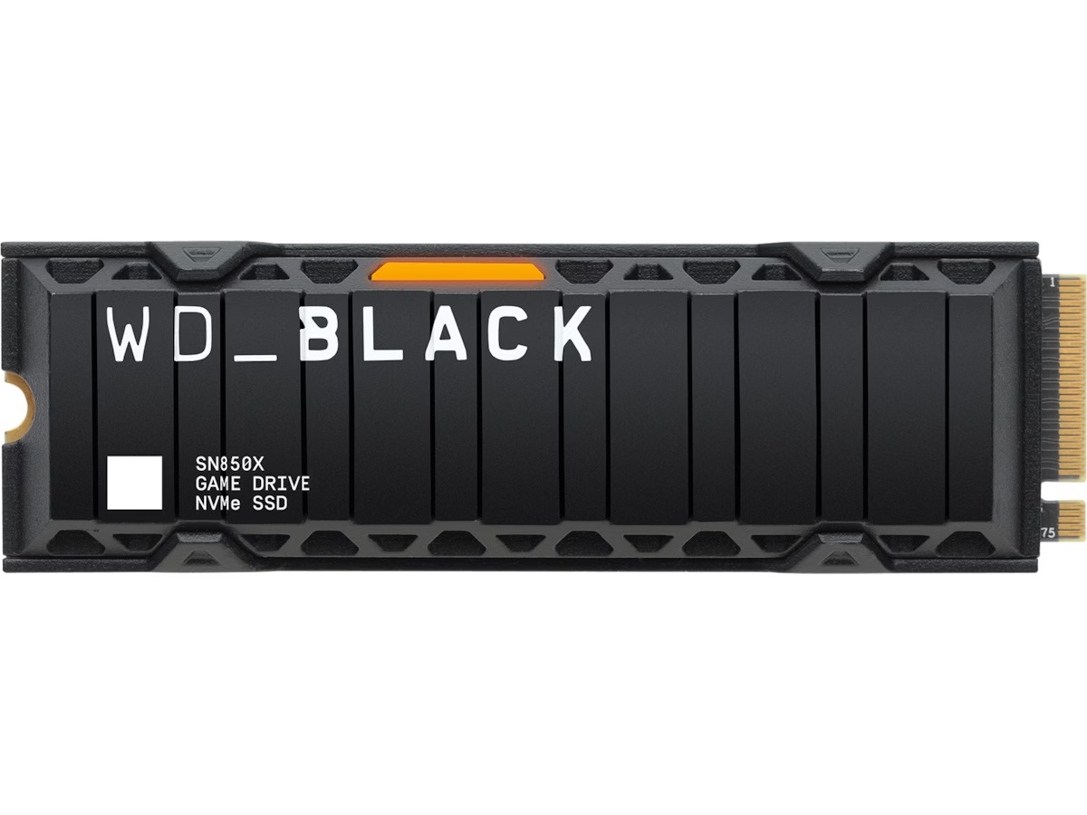 WD Black SN850X Heatsink NVMe SSD 2TB