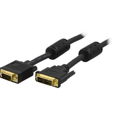 Monitor Kabel DVI-Analog 17 Pin hane till VGA 15 Pin hanne, 3M,