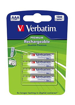 VERBATIM Batteri LR03(AAA), 4st i förpakningen, Alkaline 1,5V,