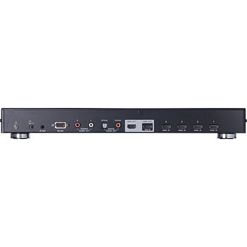 ATEN HDMI-switch, fyra ingångar till två utgångar, 19-pin ho, fjärrkontroll, OSD, 1080p, svart Splitter