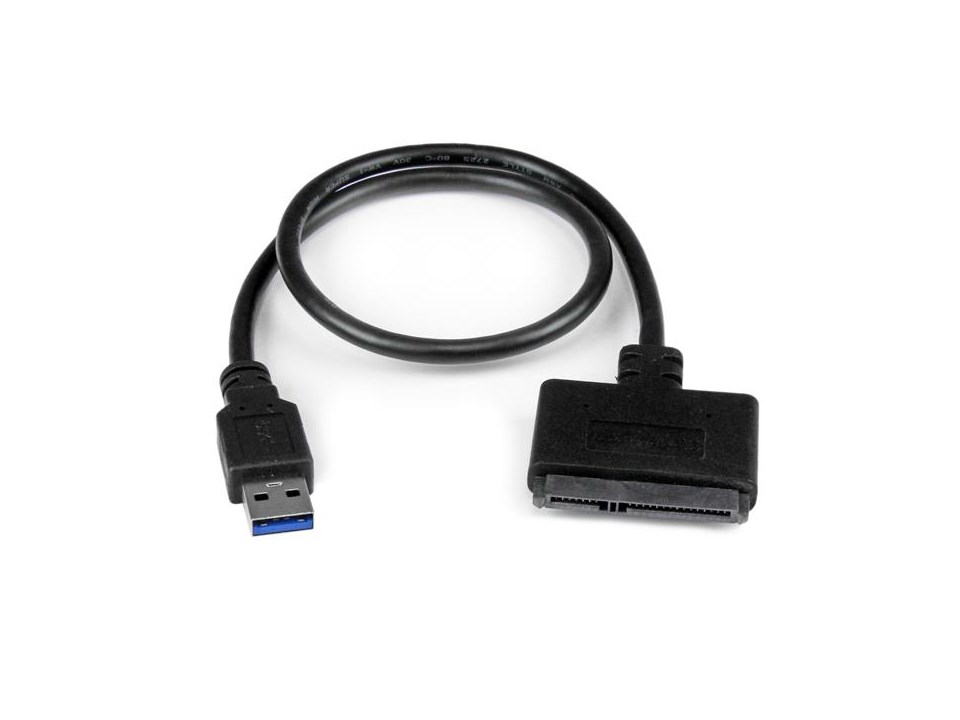 (X0017XGIK3) USB 3.0 till SATA-adapterkabel för 2,5-tums SSD/HDD-enheter – SATA till USB 3.0 extern omvandlare och kabel, USB 3.0 – SATA III-omvandlare (SATA-kabel)