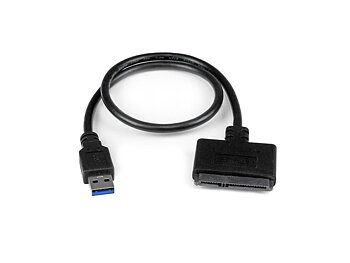 (X0017XGIK3) USB 3.0 till SATA-adapterkabel för 2,5-tums SSD/HDD-enheter – SATA till USB 3.0 extern omvandlare och kabel, USB 3.0 – SATA III-omvandlare (SATA-kabel)