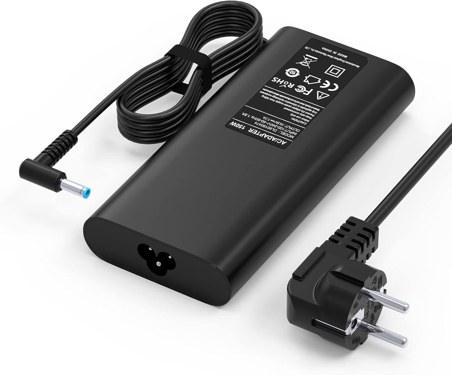(X001OLLYC5 ) 150W bärbar nätadapter laddningskabel för HP Omen 15 17 Pavilion Gaming 15 17 ZBook Studio G3 G4 G5 G6 G7 G8 Power G7 G8 Fury 15 17 G7 G8 TPN-CA11 TPN-DA09 L32661-001 19.5V 7.7A bärbar laddare