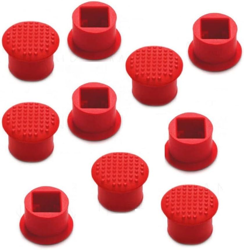 Röd TrackPoint Caps muspekare Soft Rim för Lenovo Thinkpad T400 T410 R400 T420 T430 T440 T450 T460 T470 T510 T520 X61, 1 styck