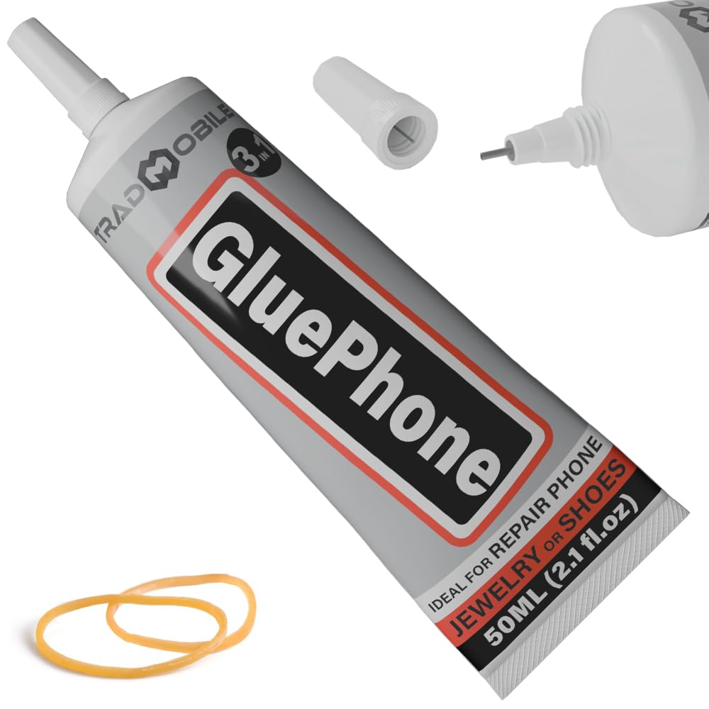 Glue Phone - Lim för reparation och precisionsarbete - Perfekt för telefoner, smartphones, surfplattor, smycken, böcker, läder och skor (50 ml)