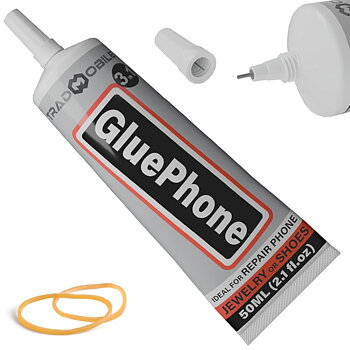 Glue Phone - Lim för reparation och precisionsarbete - Perfekt för telefoner, smartphones, surfplattor, smycken, böcker, läder och skor (50 ml)