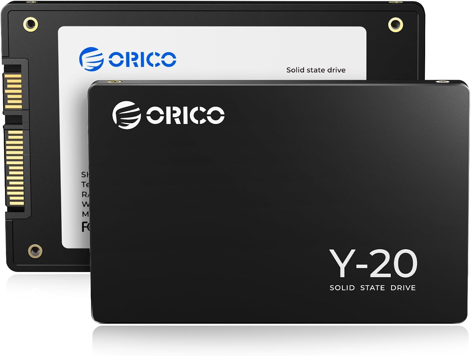 (X001X92LUR)ORICO Y-20 1TB SATA SSD 2,5 tum intern SSD, läshastighet upp till 500 MB/s, SATA III 6 Gbps för stationär bärbar dator NAS DIY extern enhet – Y20