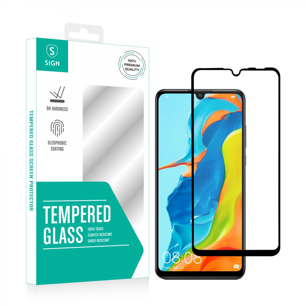 SiGN 3DHeltäckande skärmskydd i härdat glas för Huawei P30 lite