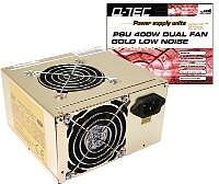 Q-TEC 13980,  ATX Nätdel 450W, Dual Fan, Fläktssystem för bästa kylning,