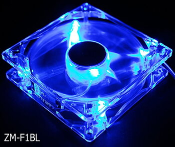 Zalman  92mm Lysande Fläkt, Lyser Blått, 3Pin