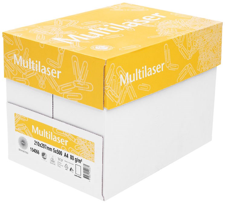Multilaser A4 Paper 80G 500 ark, Ohållat