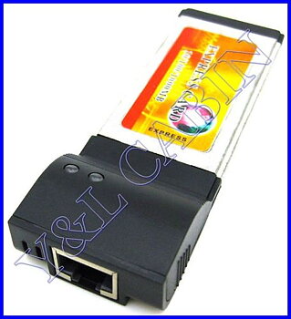 Gigabit nätverkskort, ExpressCard 34, 34mm adapter 10/100/1000 för bärbar,
