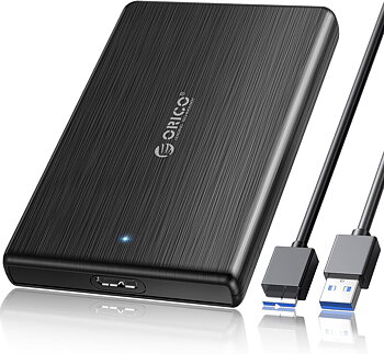 (2189U3 )ORICO hårddiskhölje 2,5 tum USB 3.0 hårddisk Caddy fodral för 2,5 tum 9,5 mm / 7 mm SATA I II III HDD SSD, verktygsfri, stöder UASP