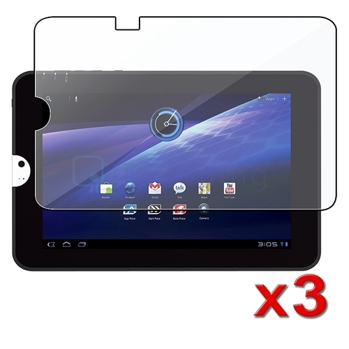 3 Ultra Clear LCD Screen Protector For Toshiba Thrive AT100 Tablet 8 16 32GB, Transparent skärmskydd