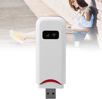 (26122304 )4G LTE USB WiFi-modem, 4G LTE USB Bärbar WiFi-router 150 Mbps Internetdelning Upp Till 10 WiFi-enheter för Dator