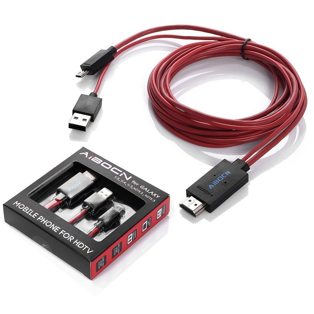 MHL Micro USB to HDMI 1080P HDTV Cable Adapter for Samsung Galaxy S5 S4 (261724345325  )
