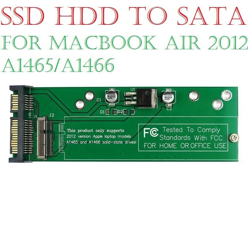 SSD HDD to SATA adapter Card for 2012 11 13 MacBook Air A1465 & A1466