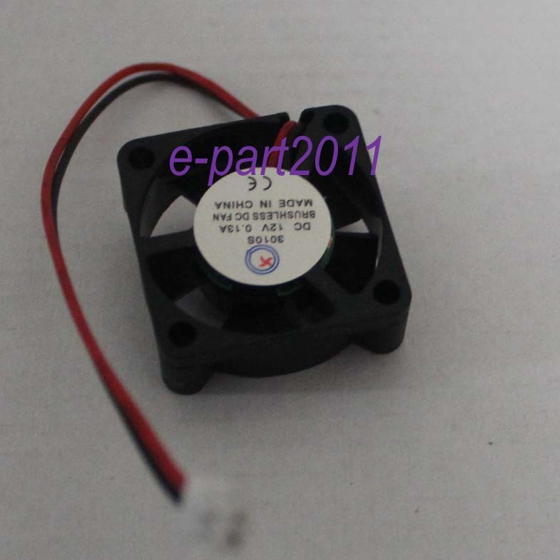 (3010S )Fläkt 3010S 30X30X10mm med 2 Pin små kontakter,