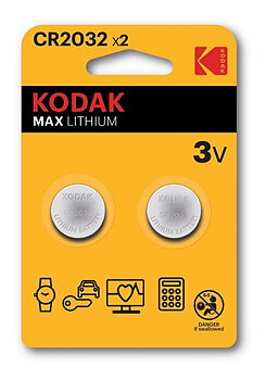Kodak Max lithium CR2032 battery(2-Pack)