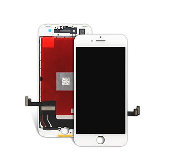 iPhone 7 Plus Glas med original LCD display - Vit