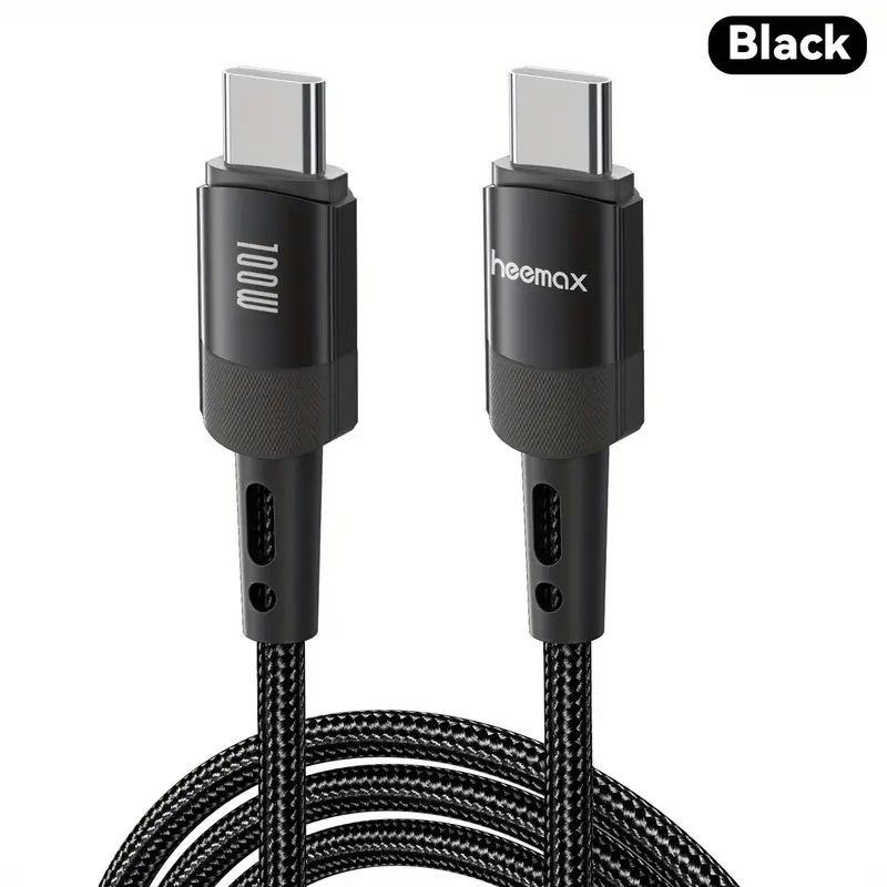 (3493971919 )USB C- till USB C kabel 1M, 100W PD 5A QC 3.0 Snabbladdning USB C till USB C-kabel, Nylonflätad USB Typ C Laddarkabel för iPhone 15/Pro/Plus/Pro Max, för MacBook, för iPad Pro/Air/Mini, för SamSung S23/S22+