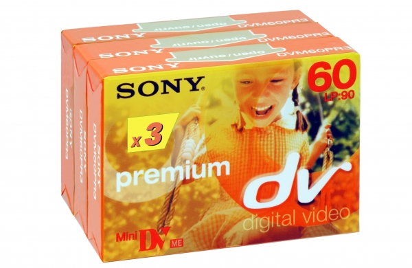 SONY mini DV Video Band för digital video kamera, 60 SP/90LP( 3 Pak)