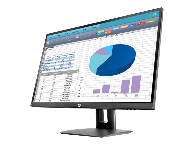 HP VH27 27, 1920X1080 Full HD, IPS, HDMI, VGA, DisplayPort, Höjd,pivot (rotation),vridbar bas,lutning