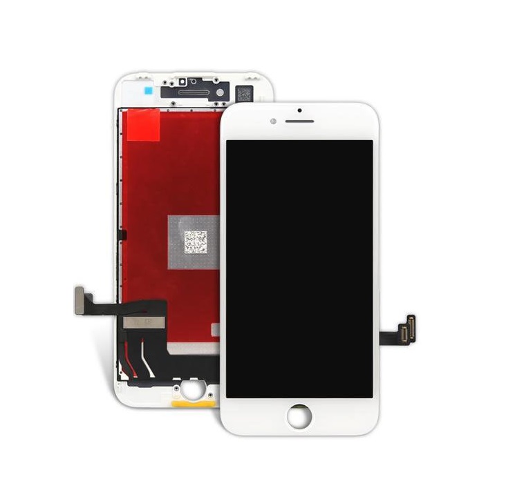 iPhone 8 Plus Glas med original LCD display - Vit