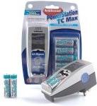 Hähnel PowerStation TC Max, batteriladdare för AA batteri inkl. 4st AA 2350mAh batteri