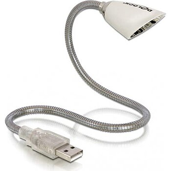 LED Lampa som ansluts till USB porten, Böjbar, Vit