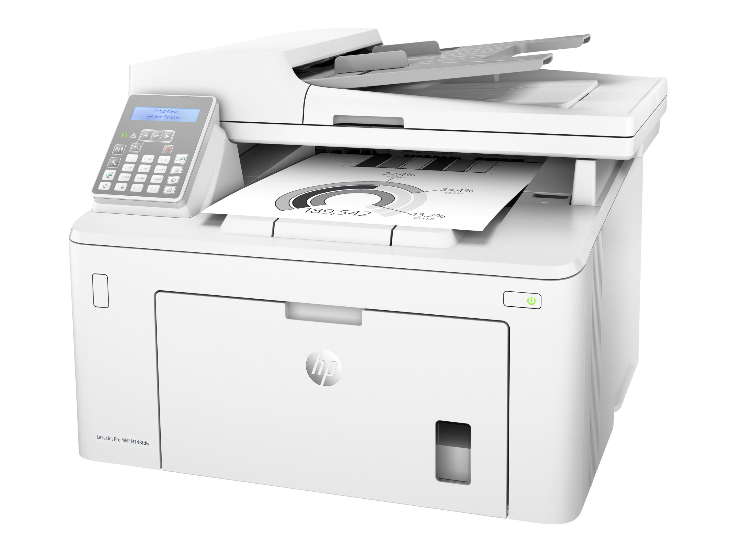HP LaserJet Pro MFP M148dw- Multifunktionsskrivare - svartvit